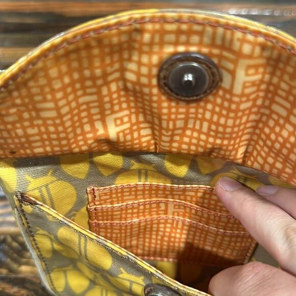 Fossil Key Per Ladybug Coated Canvas Crossbody Purse - Picture 12 of 14